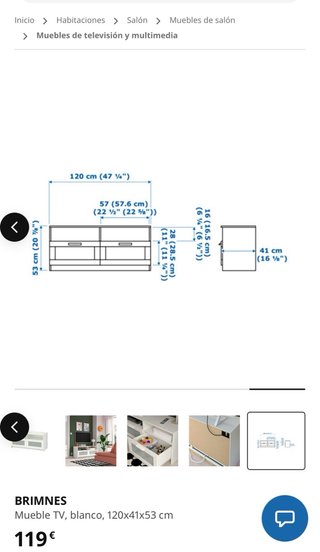 Vitrina Blanca + Mueble TV
