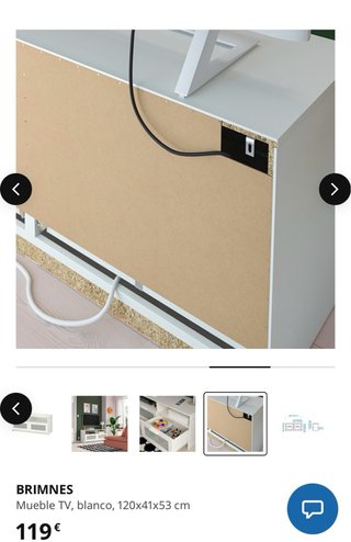 Vitrina Blanca + Mueble TV