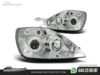 FAROS DELANTEROS OJOS DE ANGEL PARA FORD FIESTA MK5 / MK6
