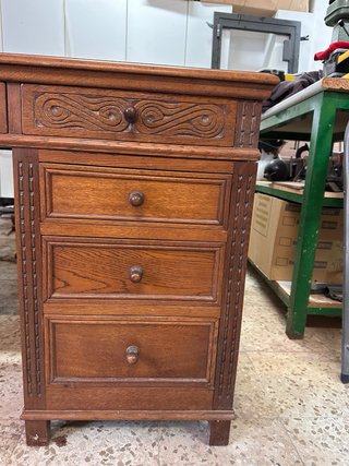 Escritorio antiguo madera roble