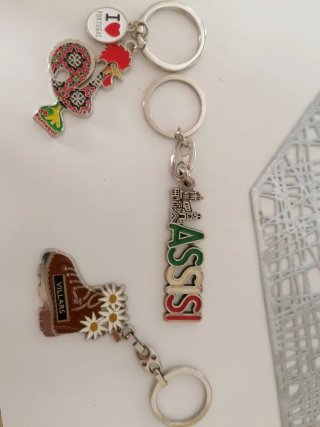 Set 3 Portachiavi Souvenir