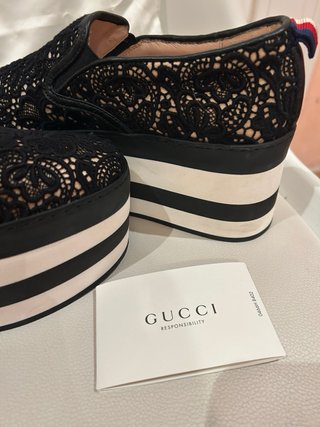 Zapatillas plataforma Gucci originales