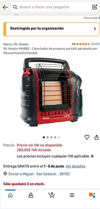 Stufa a Gas Portatile Mr. Heater Buddy