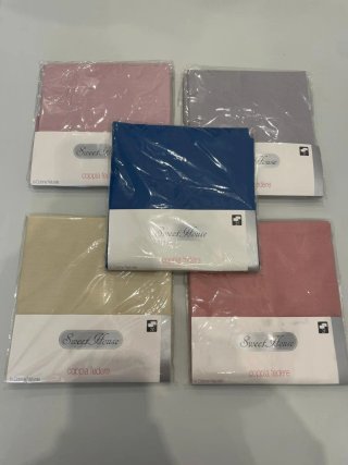 Coppia federe misto cotone rosa