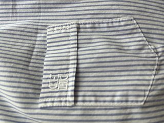 Blusa Carolina Herrera Rayas Azul y Blanco