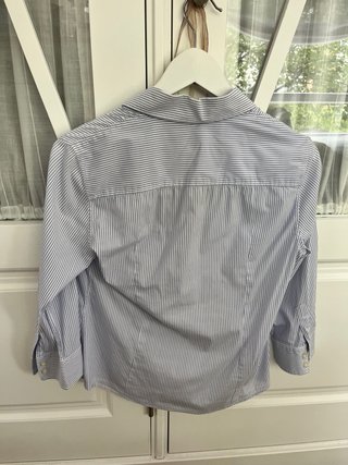 Blusa Carolina Herrera Rayas Azul y Blanco