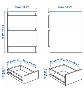 Mesita Ikea Kullen Negra