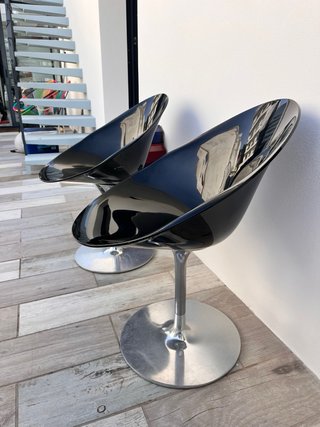 2 Sillas Kartell Eros Philippe Starck Negras
