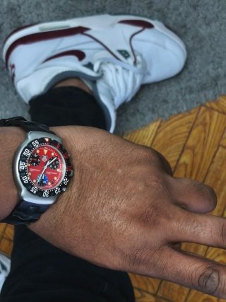 Reloj TAG Heuer Chronograph Profesional Rojo