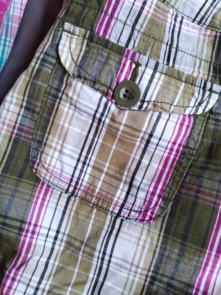Pantalones cortos de mujer Clockhouse a cuadros
