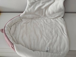 Arrullo/saco capazo tejido rosa