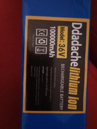 Batería Ddadache 36V 10000mAh