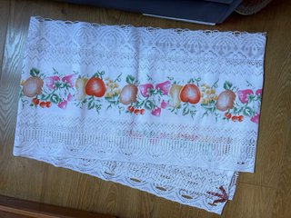 2 Cortinas Encaje + Regalo Bandó cocina