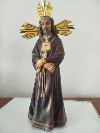 Antigua escultura del Cristo de Medinaceli, Olot.