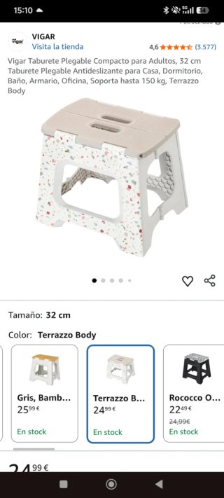 Taburete Plegable Vigar Multicolor