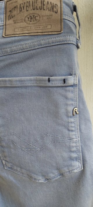 Pantalón corto vaquero Replay azul