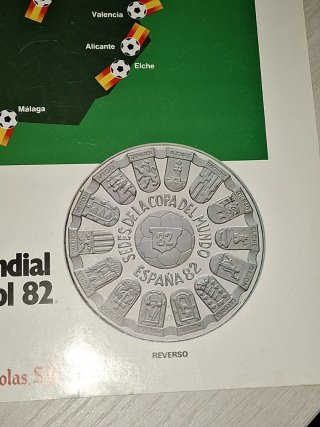 Medalla Plata Mundial 82 Oficial