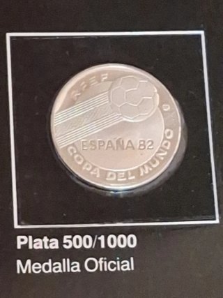 Medalla Plata Mundial 82 España Acuñaciones