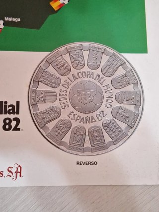 Medalla Plata Mundial 82 España Acuñaciones