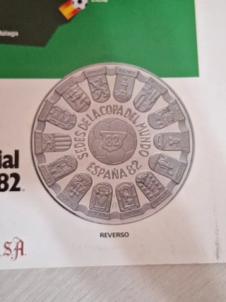 Medalla Plata Mundial 82 España Acuñaciones