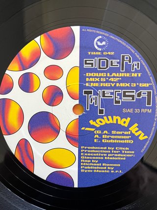 Taleesa "I Found Luv" disco vinile dance anni 90