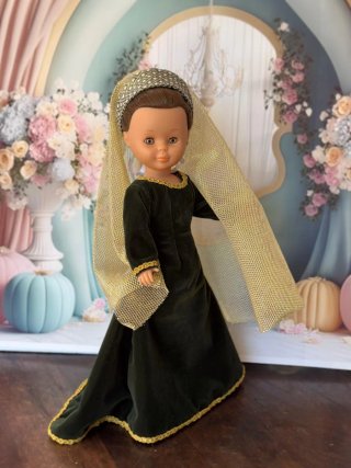 Vestido y tocado Nancy medieval