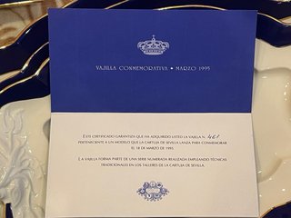 Vajilla Cartuja de Sevilla Pickman Completa 1995