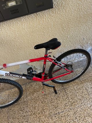 Bicicleta TOPBIKE Roja y Blanca