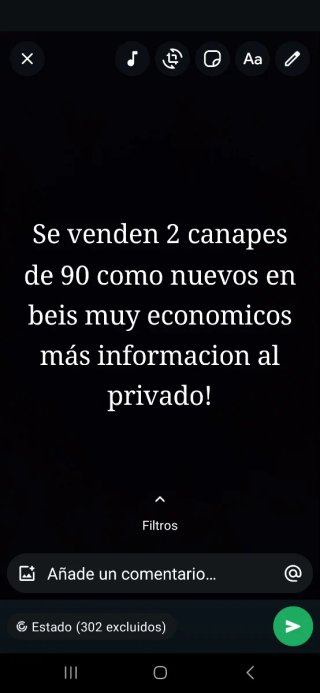 2 Canapés 90cm como nuevos