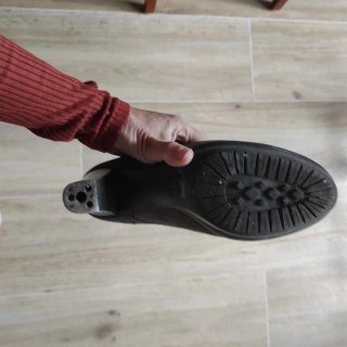 Botines nabuk tacón marrones