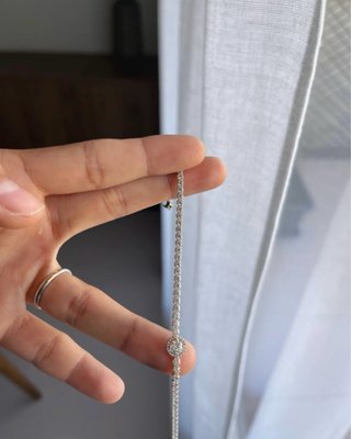 Pulsera tenis halo brillante pandora