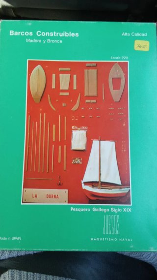 Maqueta Naval: Pesquero Gallego Siglo XIX
