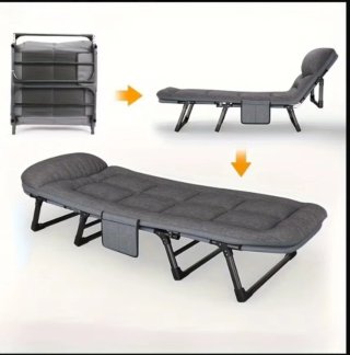 Tumbona Plegable 190x66cm Gris