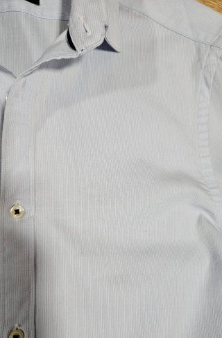 Camisa de vestir azul Zara