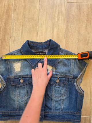 Gilet jeans cropped Concept Club - Taglia M