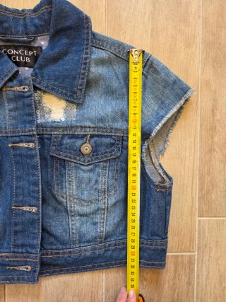 Gilet jeans cropped Concept Club - Taglia M