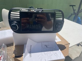 Pantalla Carplay Android Auto Fiat 500