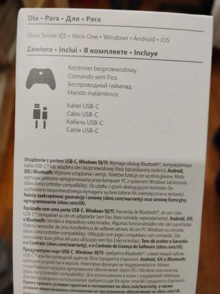 Mando Xbox Negro con Cable USB-C Nuevo
