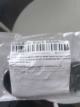 4 Tapas Centro Llantas Audi 68mm Negras Nuevas