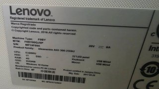 Ordenador Lenovo Todo en Uno AIO 300-23ISU