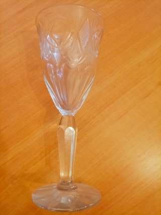 Juego copas cristal tallado vintage