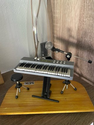 Miniatura Teclado y Micrófono Mini Music