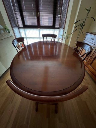 Muebles de salón madera y cristal