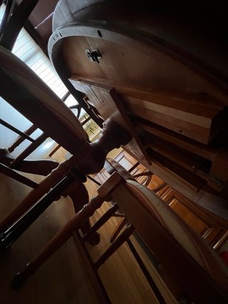 Muebles de salón madera y cristal