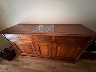 Muebles de salón madera y cristal