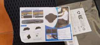 Cojín Cuña Negro Silla Coche Oficina