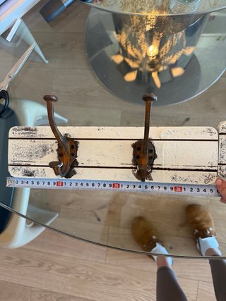 Percheros vintage madera y metal