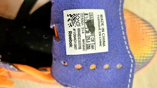 Zapatillas Reebok Naranja y Morado