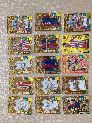 Colección Cartas Fútbol Balón de Oro i dos firmado