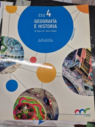 Libros 2 y 3 de Geografía e Historia 4° ESO
